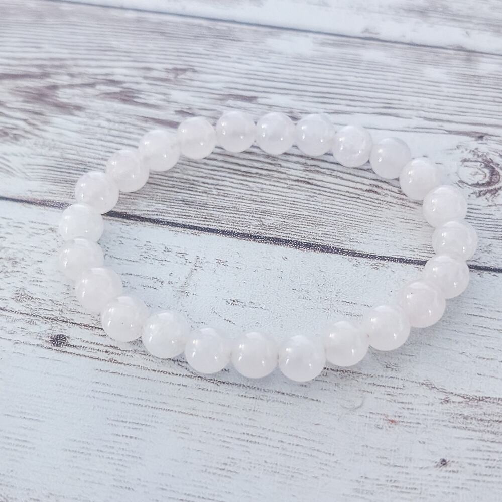 Vintage Stretch Bracelet White Frosted Stretch Bracelet
